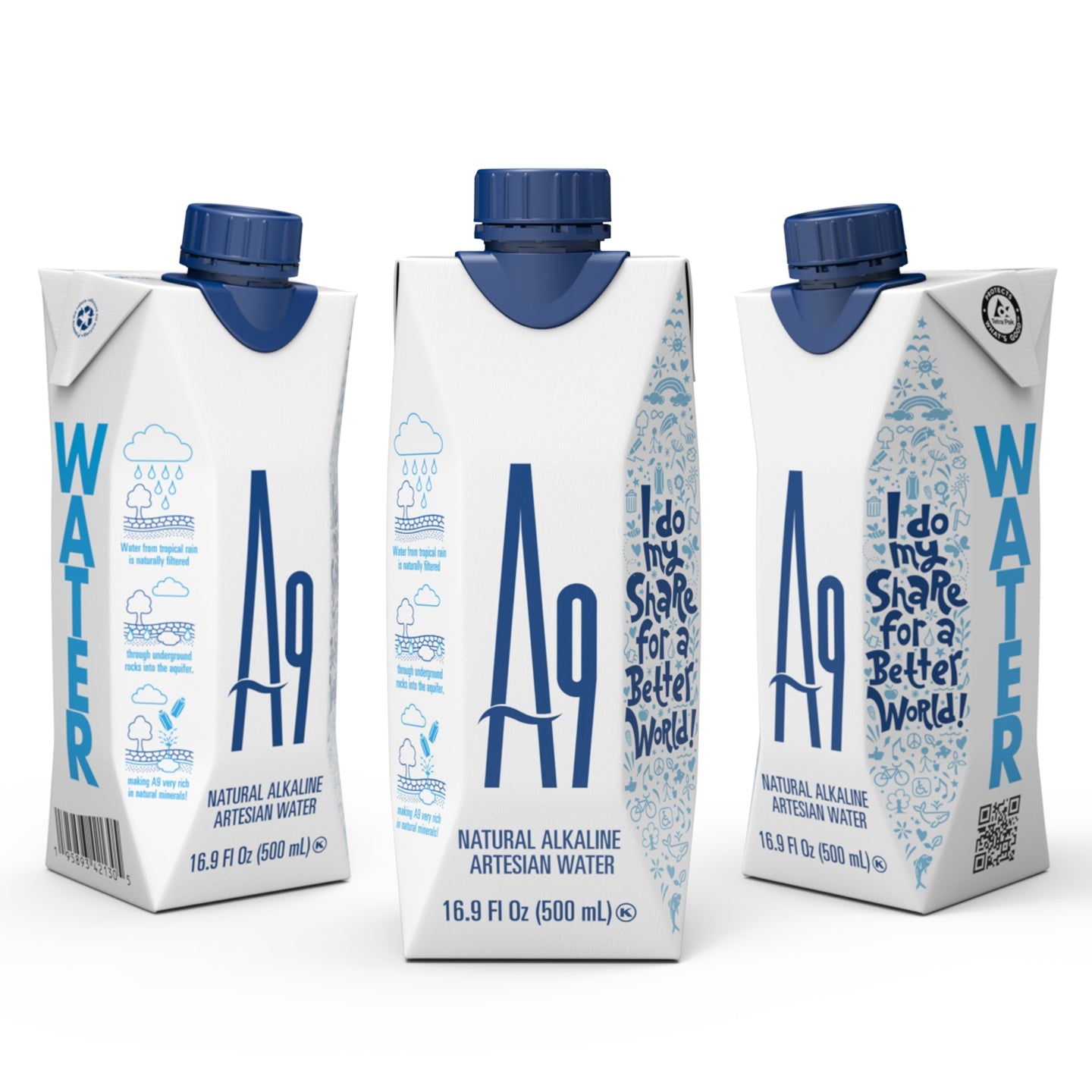 Woman outdoors with A9 Alkaline Artesian Water, Healthy and Sustainable lifestyle photo